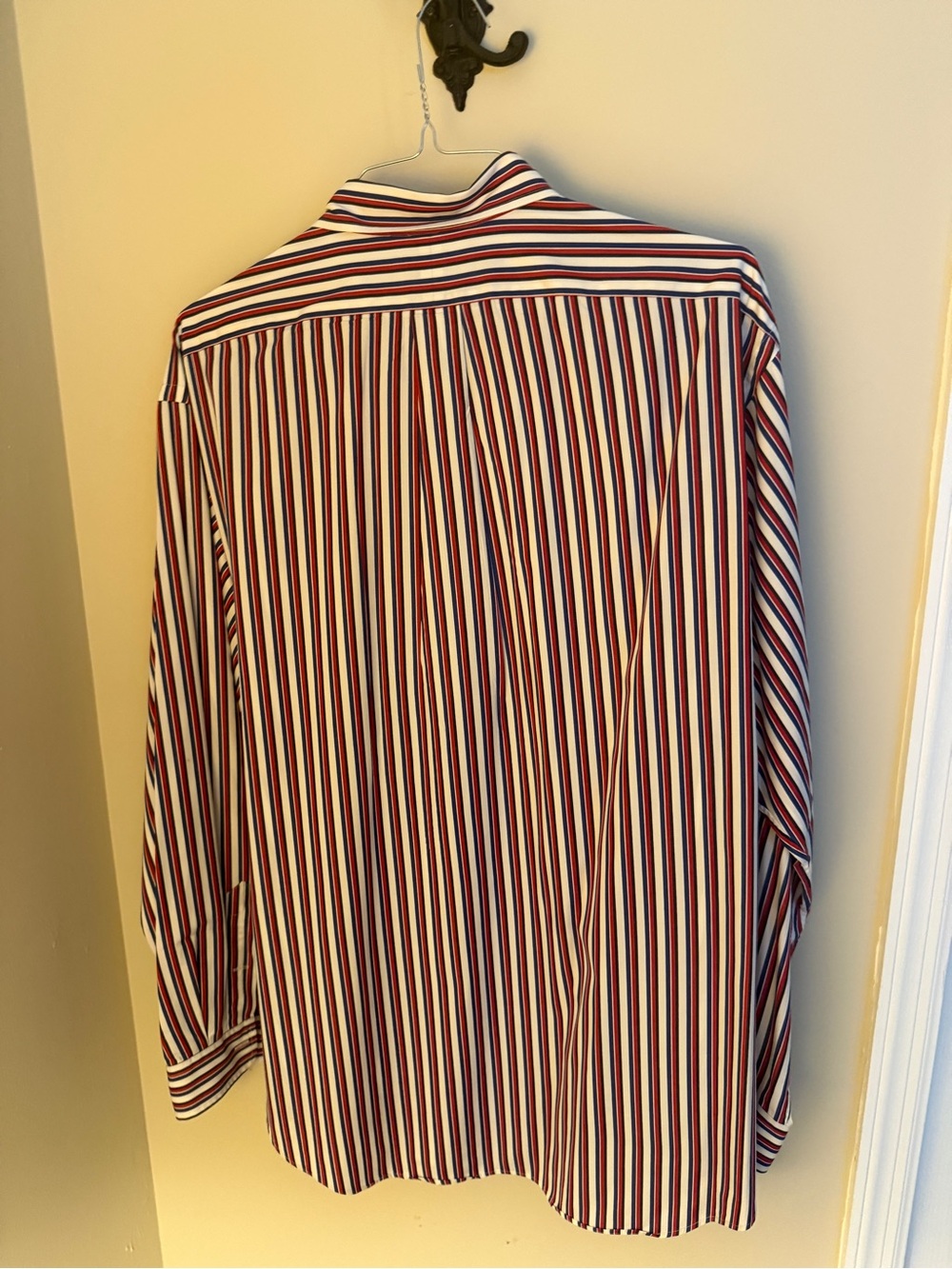 Ralph Lauren Striped Button-Down Shirt in Red, Navy & White - Picture 3 of 3